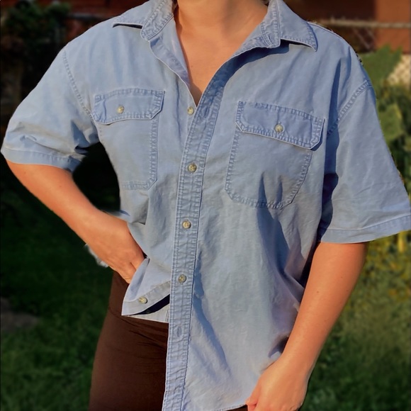 L.L. Bean Sunwashed Canvas Shirt, Traditional Fit - Picture 4 of 4